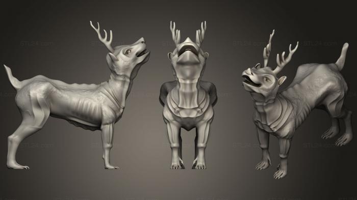 Animal figurines (Hybrid 9, STKJ_1083) 3D models for cnc
